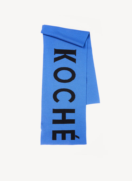 Koché - Echarpe Logo - Bleu Noir - Unisexe