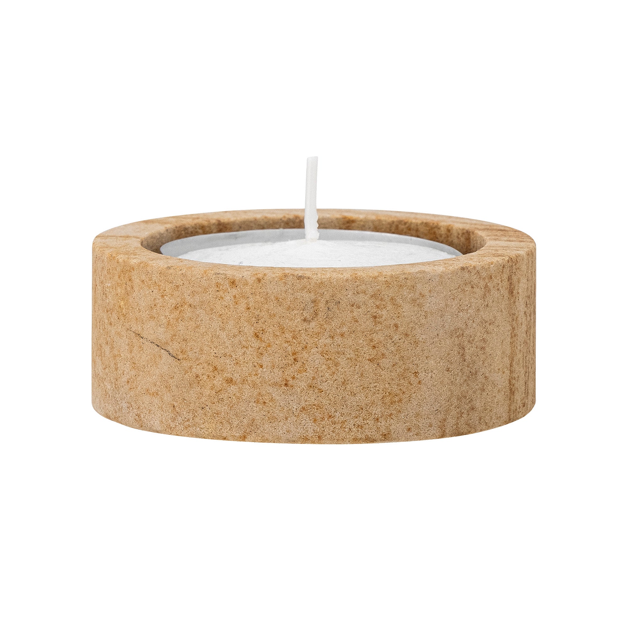 Dalin - Votive & Candlestick - Brown - Sandstone