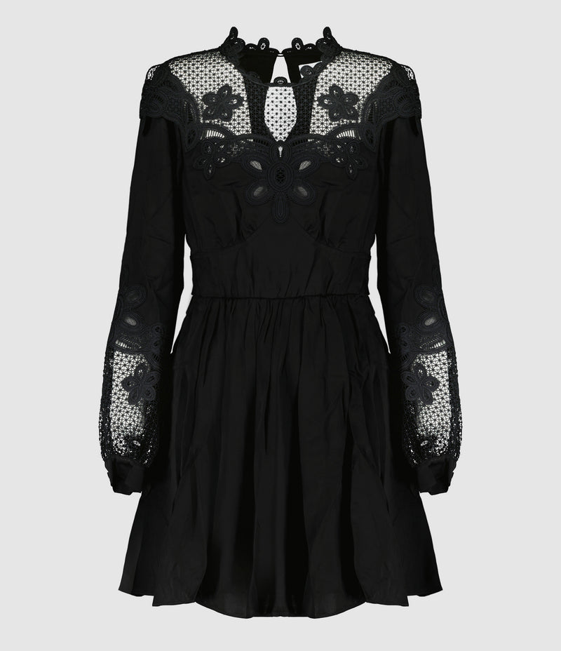 Self Portrait - Robe Dentelle Noir - Femme