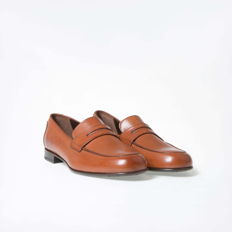 Mocassins Serge - Cuir De Veau Lisse - Camel