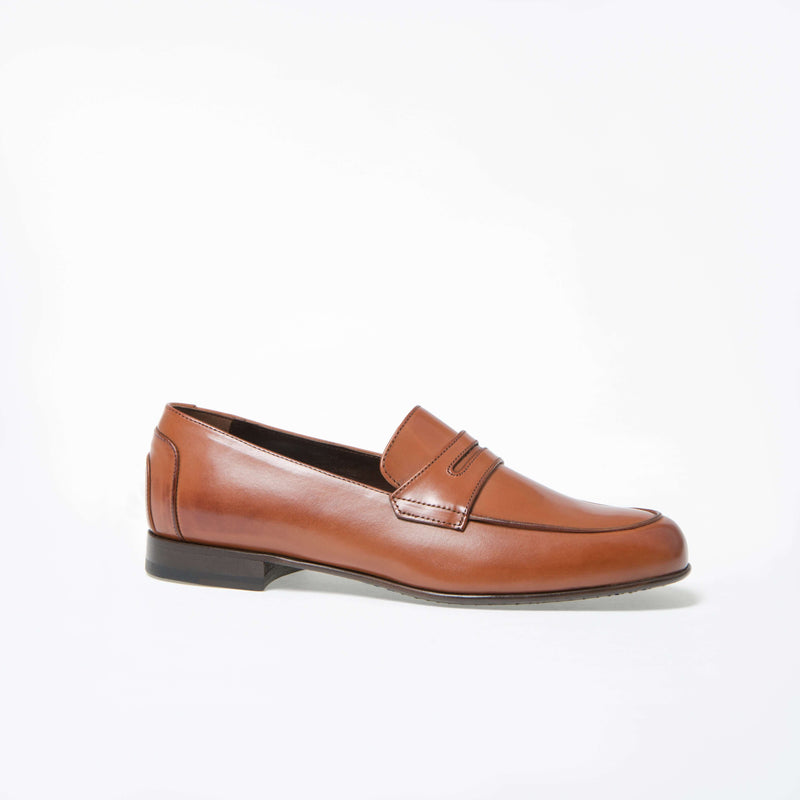 Mocassins Serge - Cuir De Veau Lisse - Camel