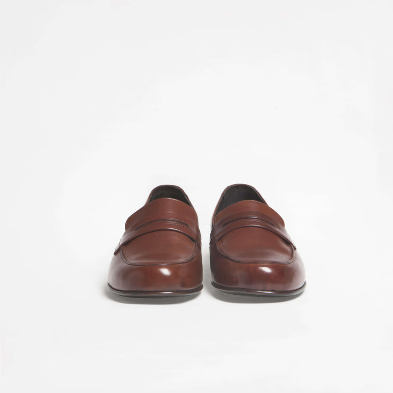 Mocassins Serge - Cuir De Veau Lisse - Chocolat