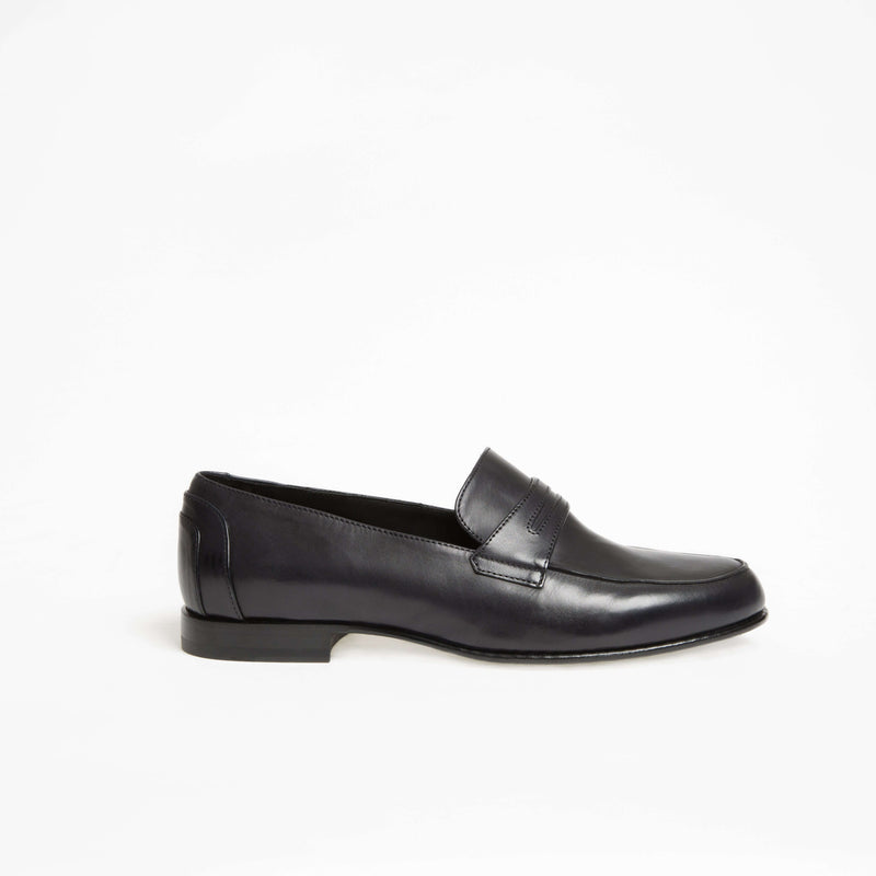 Mocassins Serge - Cuir De Veau Lisse - Noir