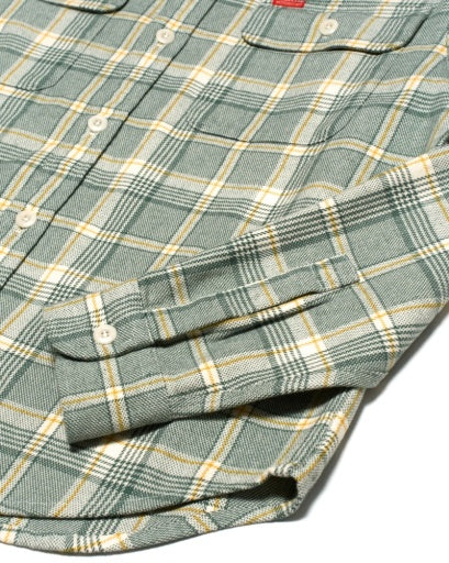 Chemise Vacay Check - Tendril Green