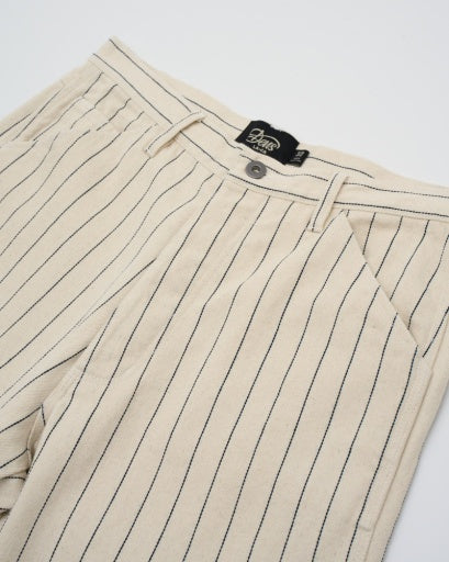 Dallas Stripe Work Pants - Natural
