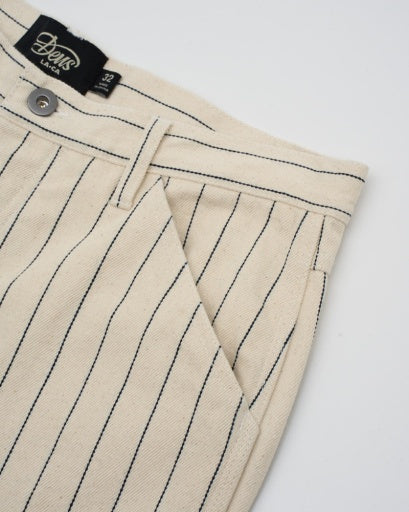 Dallas Stripe Work Pants - Natural