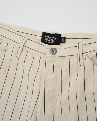 Dallas Stripe Work Pants - Natural