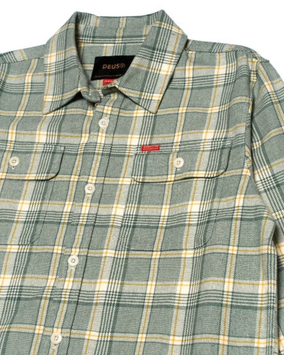 Chemise Vacay Check - Tendril Green