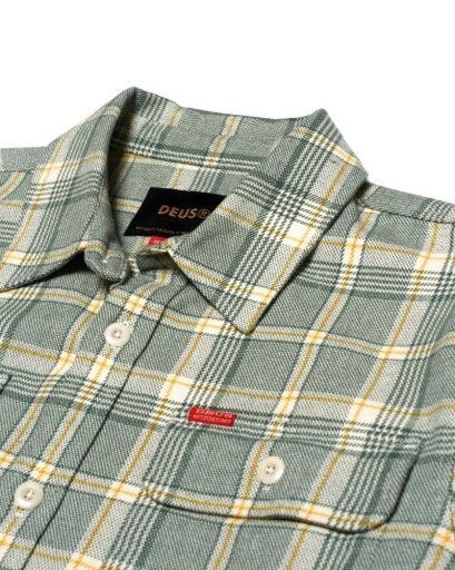 Chemise Vacay Check - Tendril Green