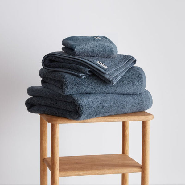 Portugal organic cotton blue bath towel 600 grams