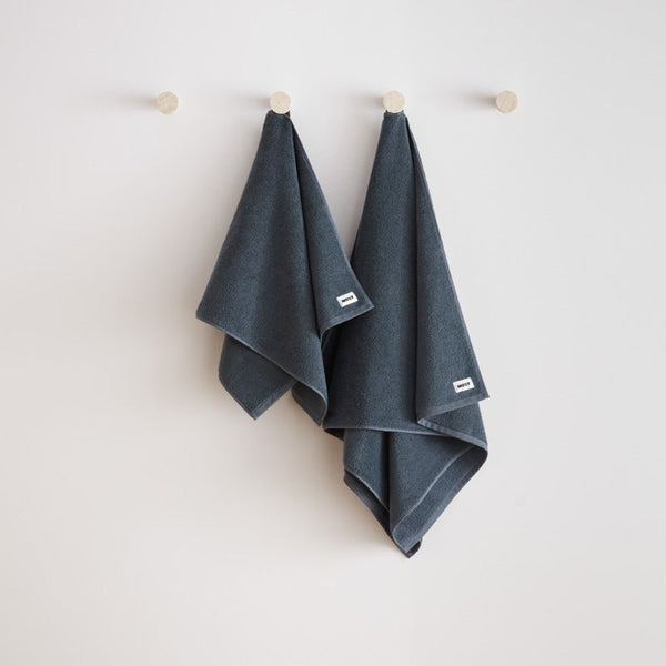 towel invites blue organic cotton Portugal 600 grams