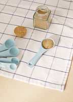 Kitchenware Studio - Utensilios de Cocina de Silicona & Madera - Azul Pastel