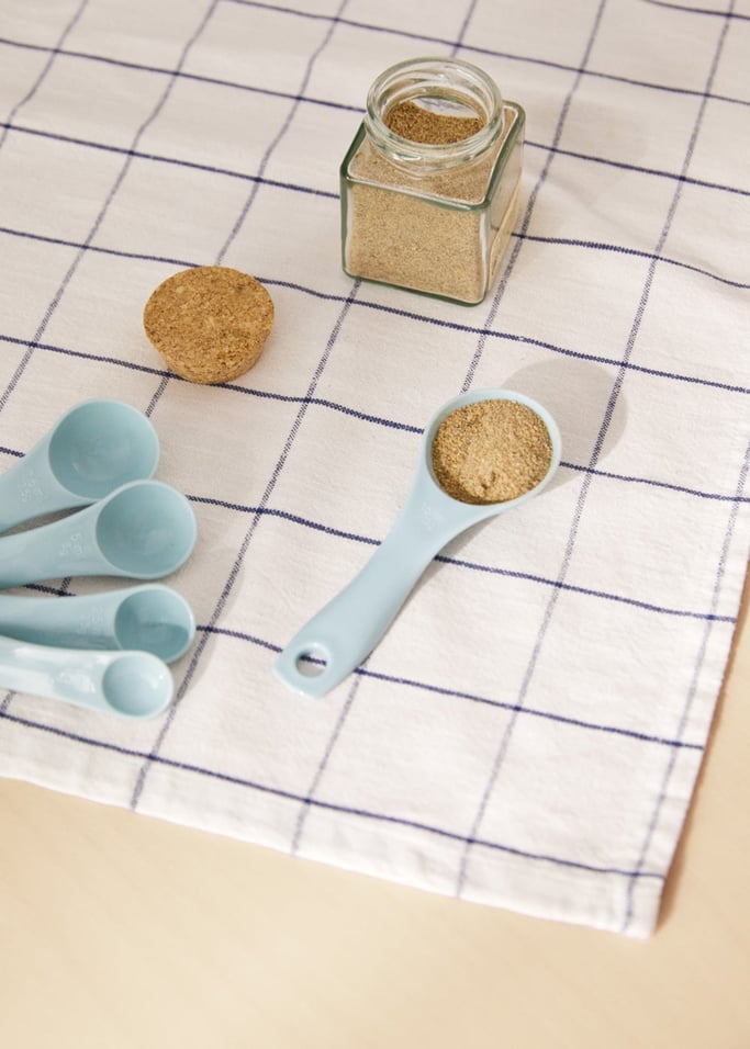 Kitchenware Studio - Utensilios de Cocina de Silicona & Madera - Azul Pastel