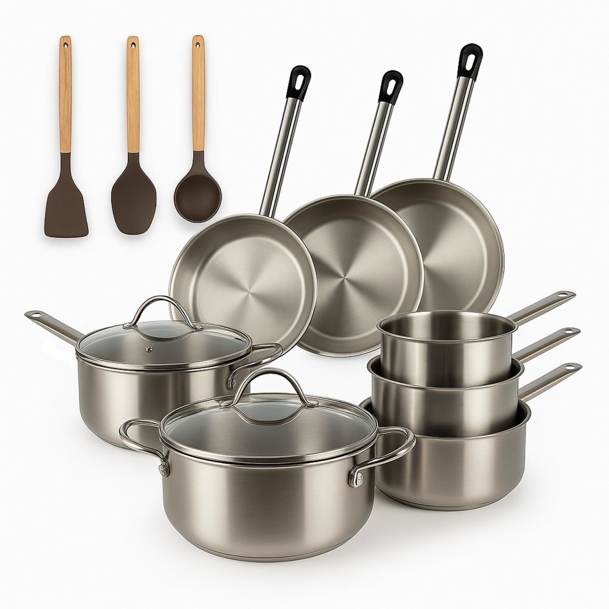 Professionnel - Set De 11 Pièces - Acier Inoxydable