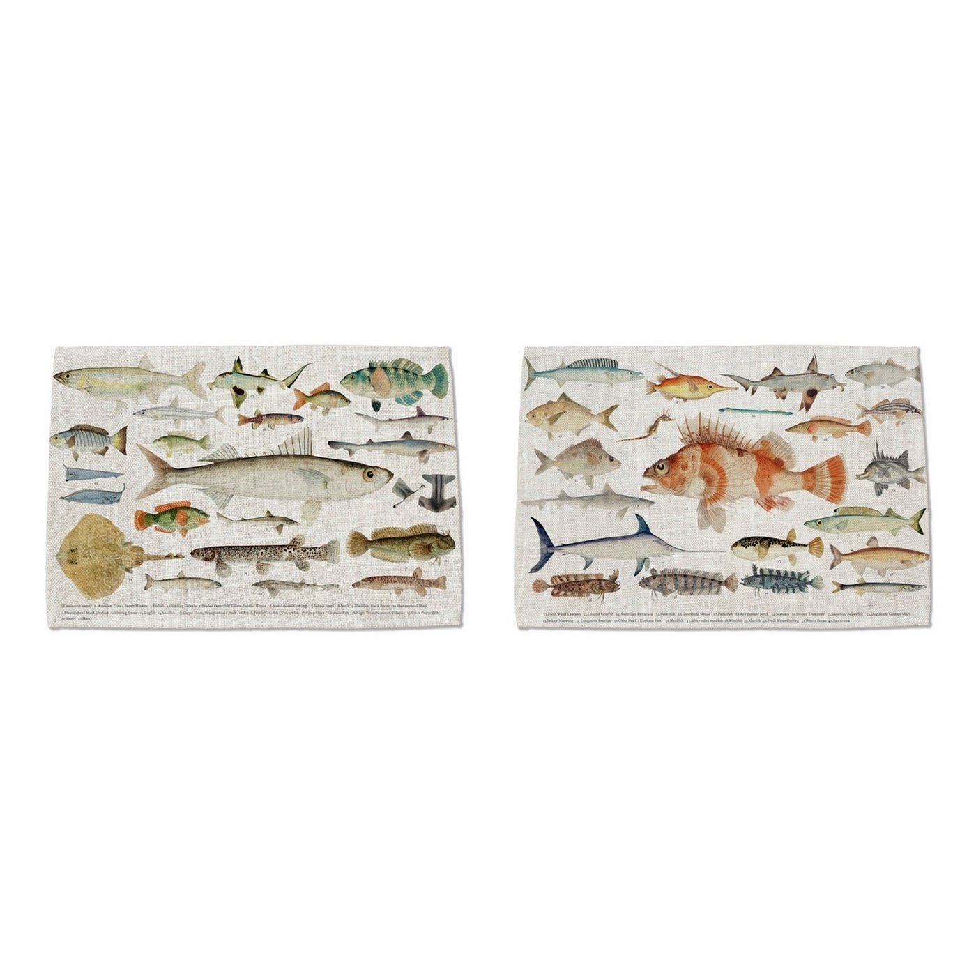 Set de 2 Individuales de Mesa - Fish