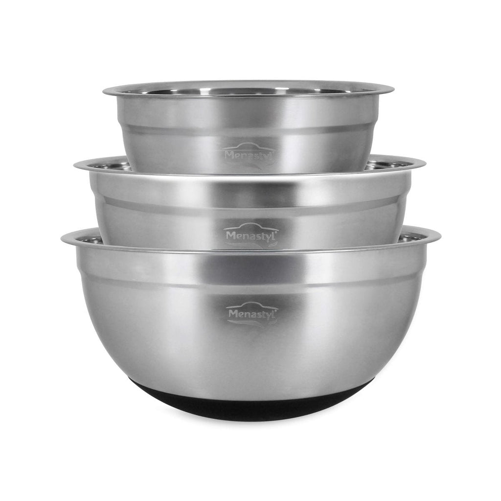 Set De 3 Bols À Mélanger - Acier Inoxydable