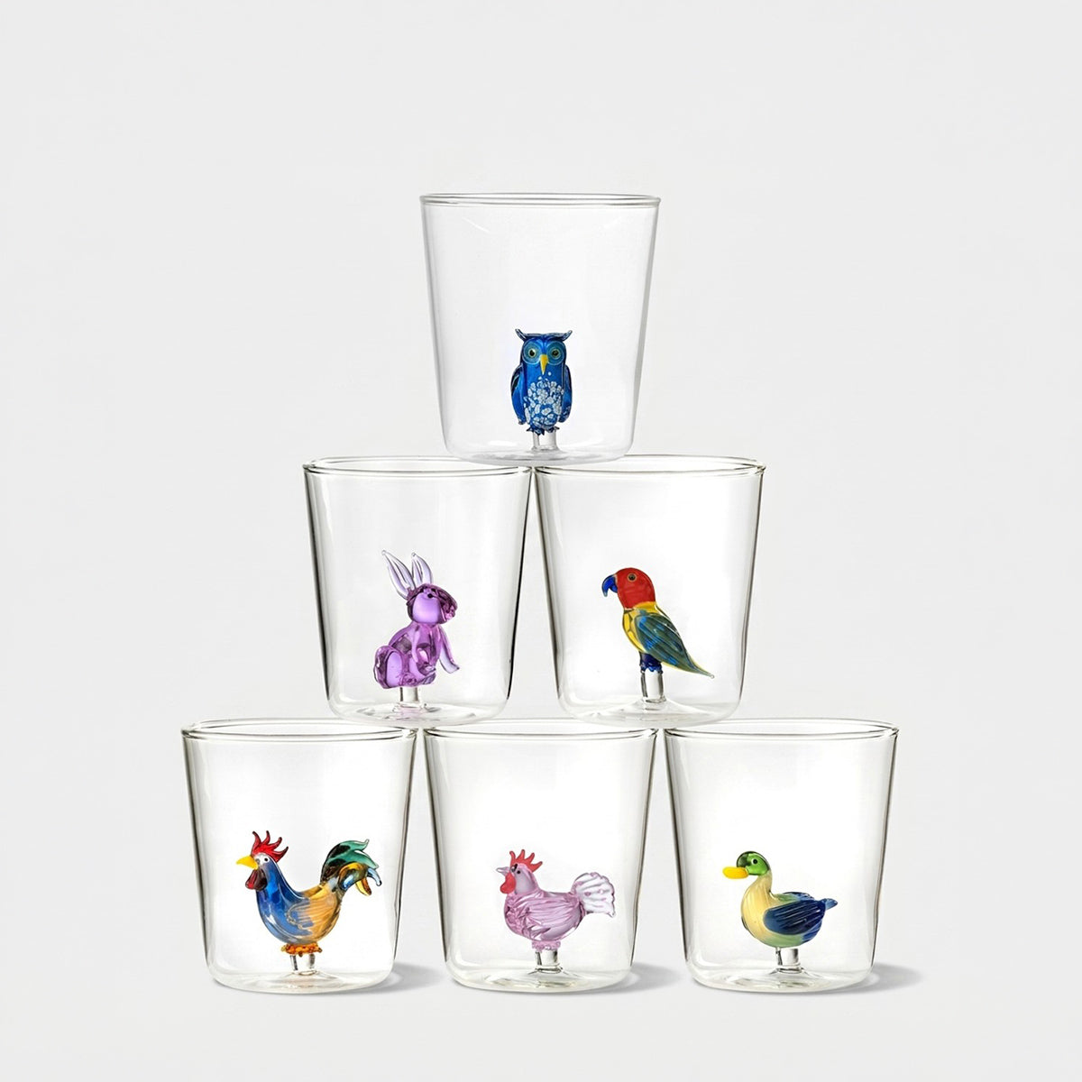Pet Friends Mix 3 - Lot De 6 Verres Décorés