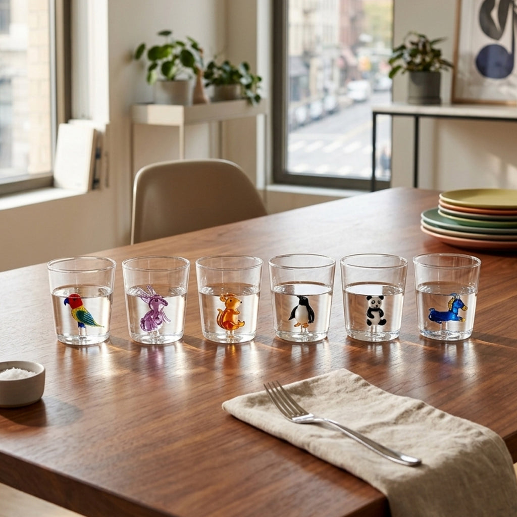 Pet Friends Mix 7 - Lot De 6 Verres Décorés