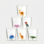 Savana Family Mix 1 - Lot De 6 Verres Décorés