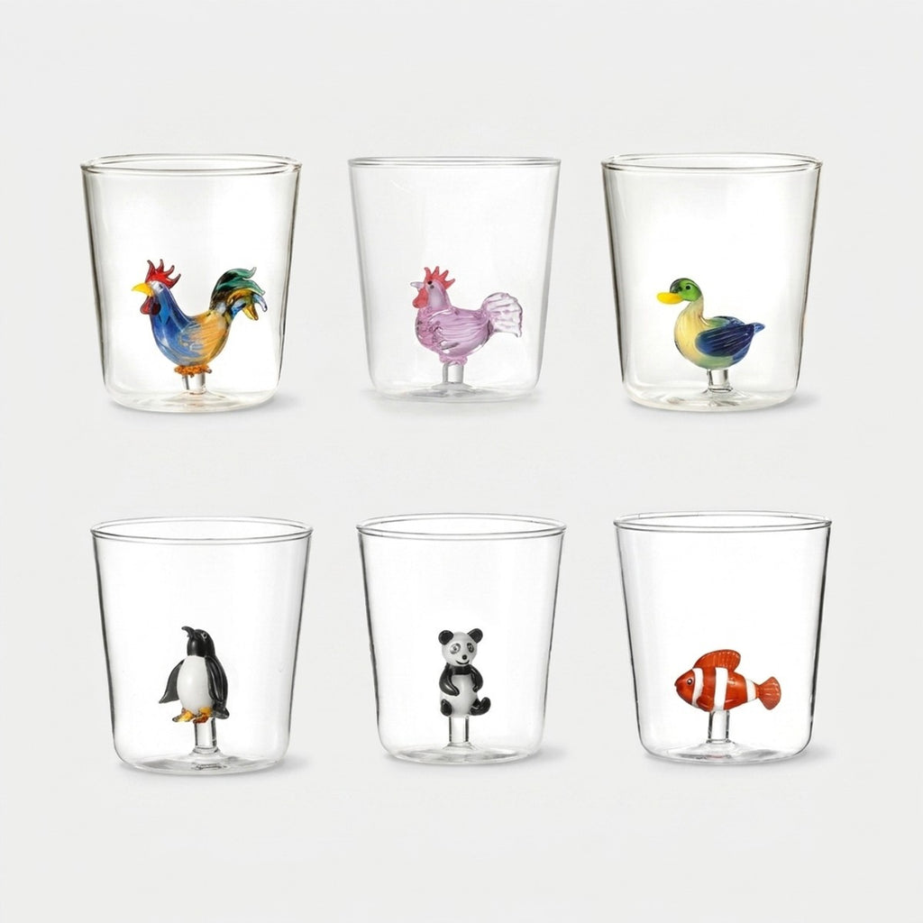 Pet Friends Mix 6 - Lot De 6 Verres Décorés