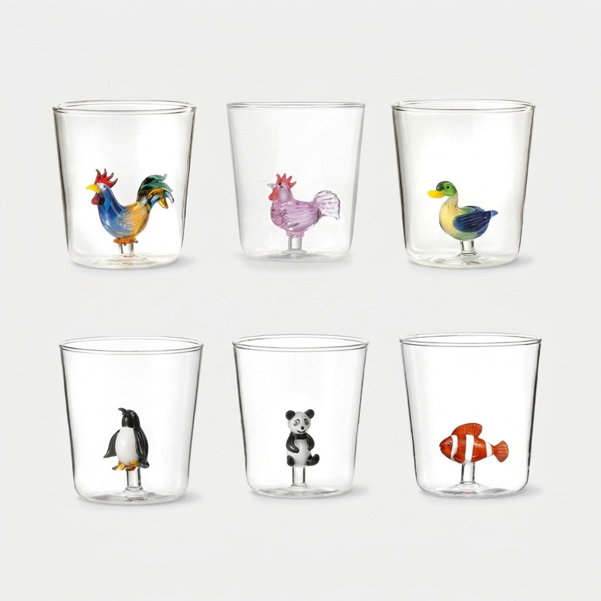 Pet Friends Mix 6 - Lot De 6 Verres Décorés