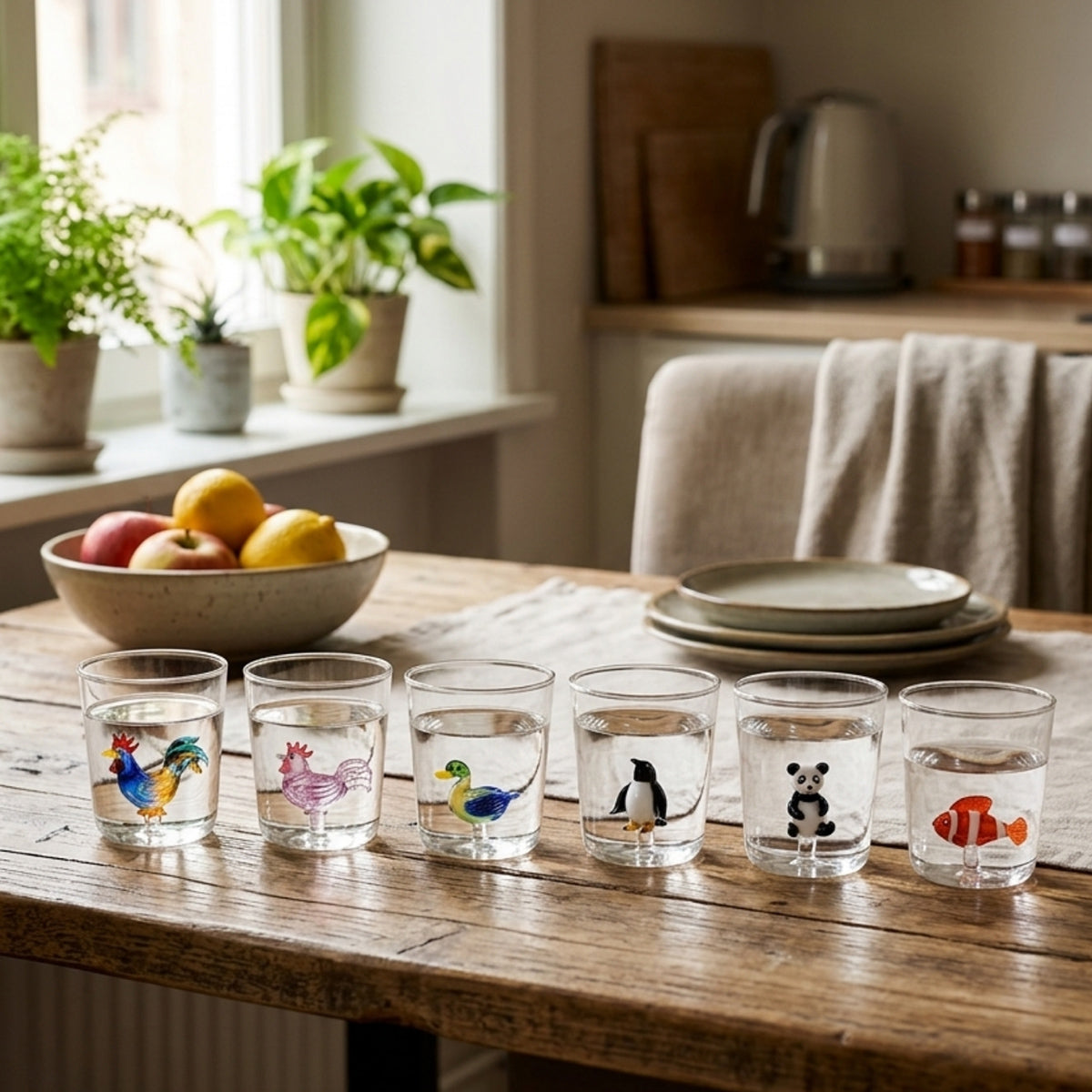 Pet Friends Mix 6 - Lot De 6 Verres Décorés