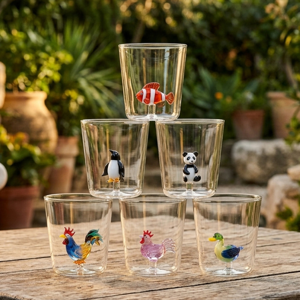 Pet Friends Mix 6 - Lot De 6 Verres Décorés