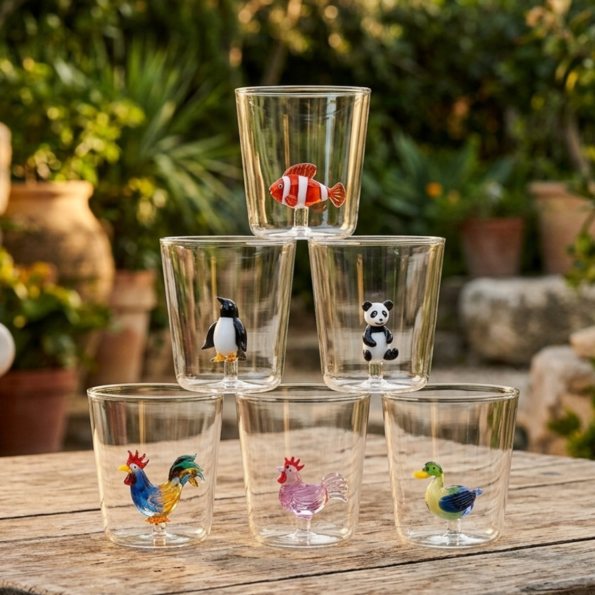 Pet Friends Mix 6 - Lot De 6 Verres Décorés