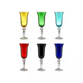 Zaccaria - Lot De 6 Flûtes - H20,8 Cm - Coloris Assortis