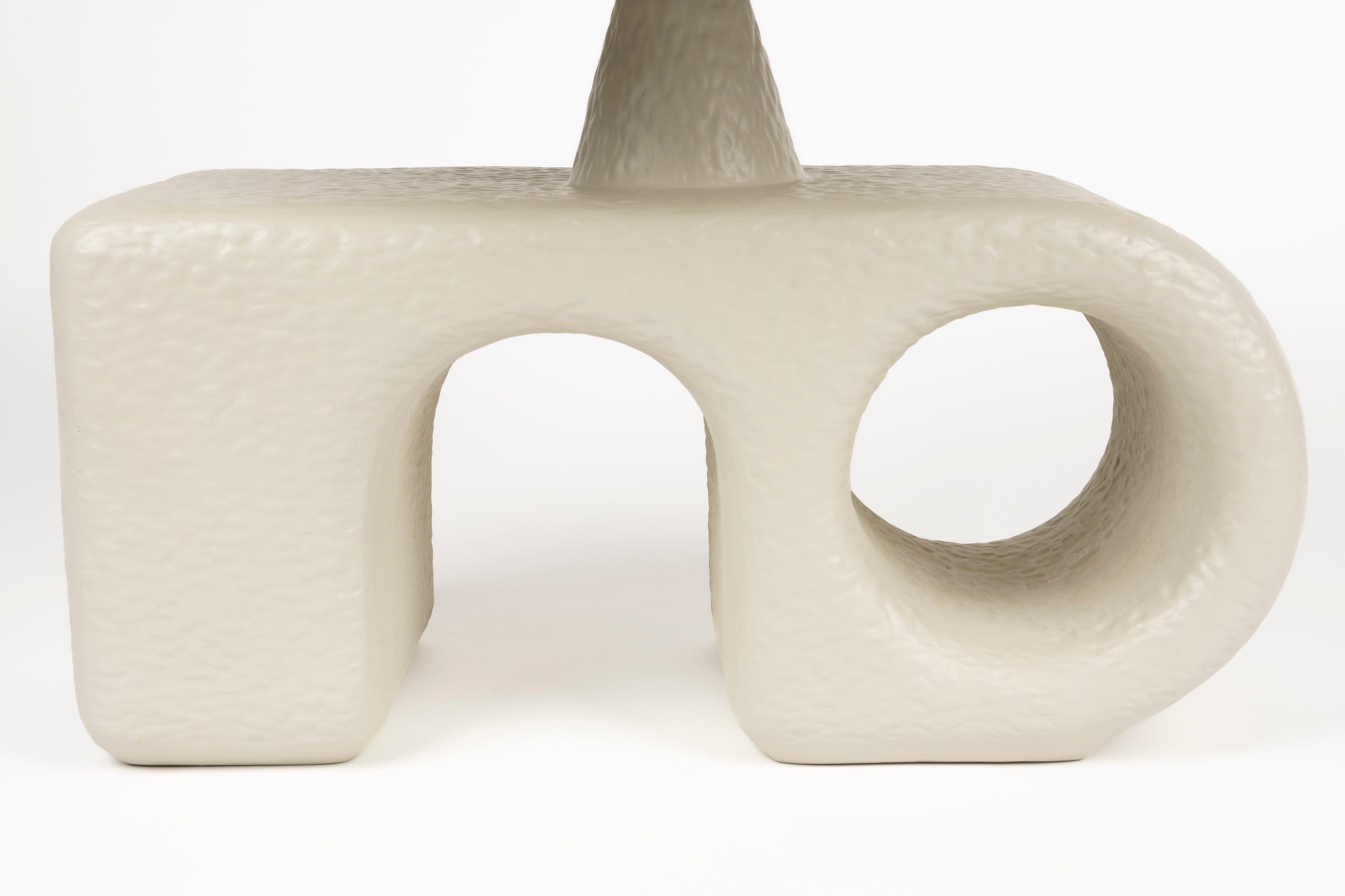 Hermit - Side Table - Resin - Beige/White