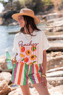 SHAÏNICE Multicolore - Short Rayé
