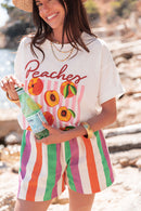 SHAÏNICE Multicolore - Short Rayé