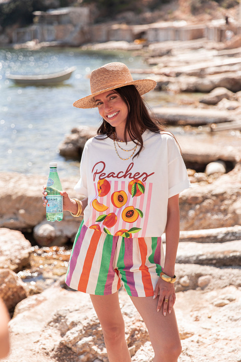 SHAÏNICE Multicolore - Short Rayé