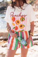SHAÏNICE Multicolore - Short Rayé