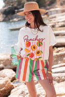SHAÏNICE Multicolore - Short Rayé