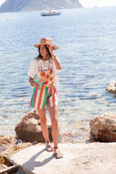 SHAÏNICE Multicolore - Short Rayé