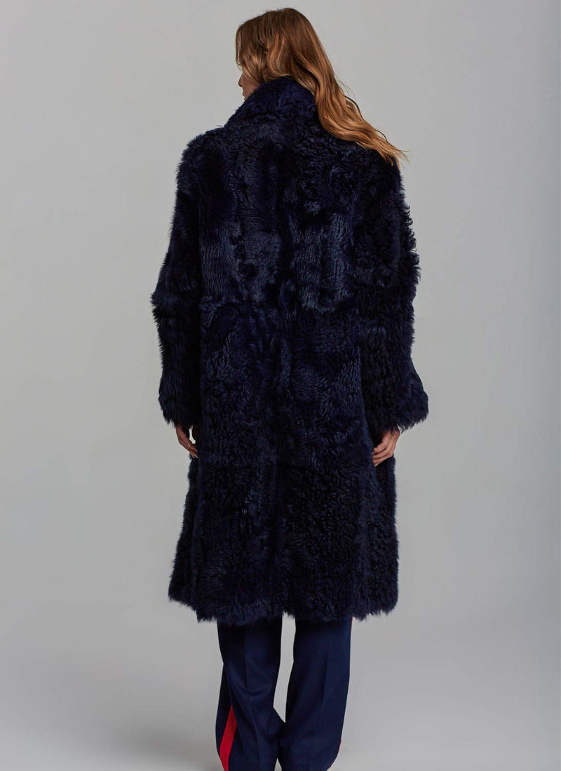 Gant - Manteau Oversize Shearling - Evening Blue - Femme