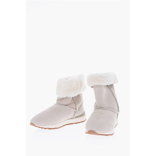 Chaussures Shearling Pull On Mid Calf