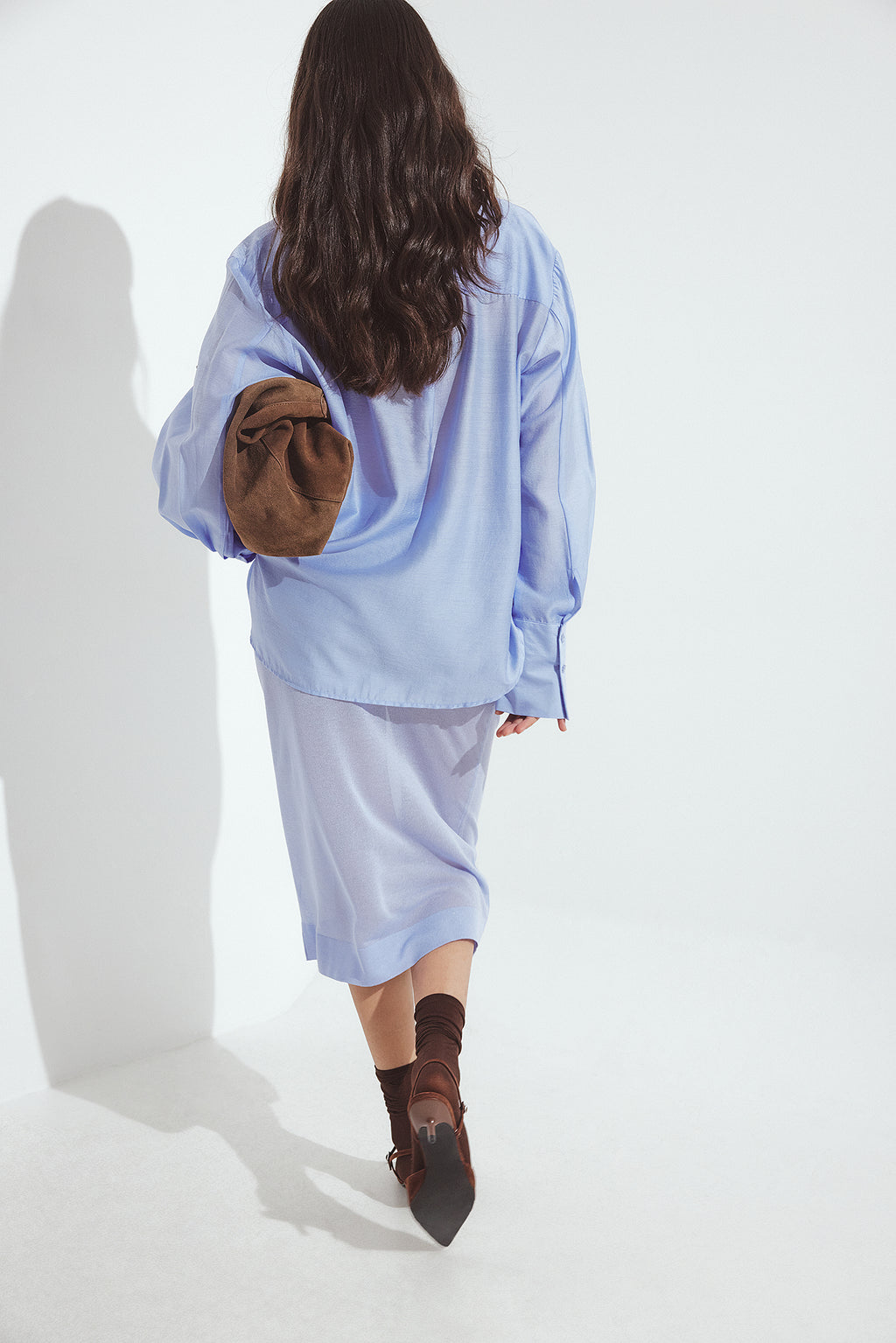 Jupe Sheer Thin Knitted - Lilas