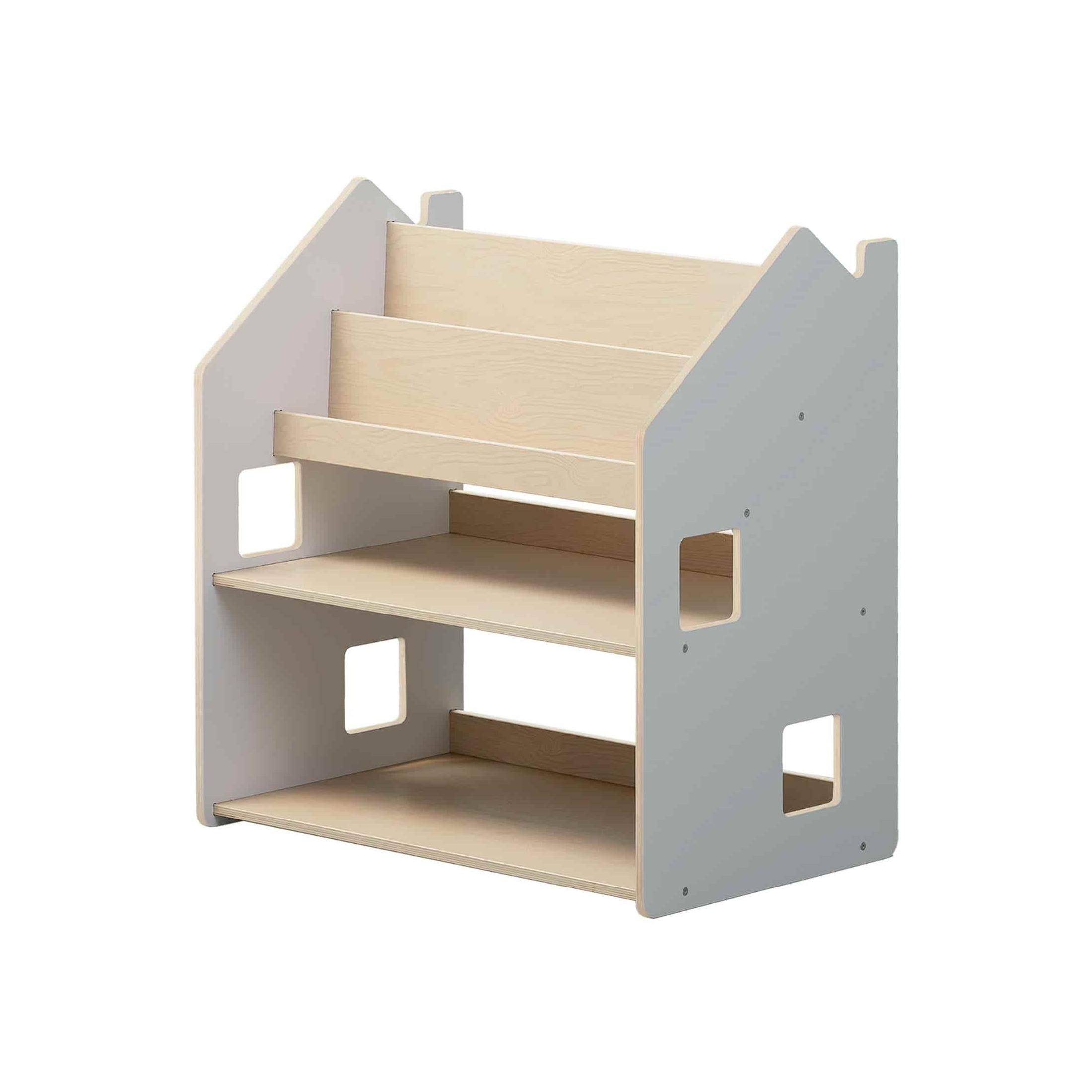 Estantería Montessori 2 en 1 versátil – Blanco