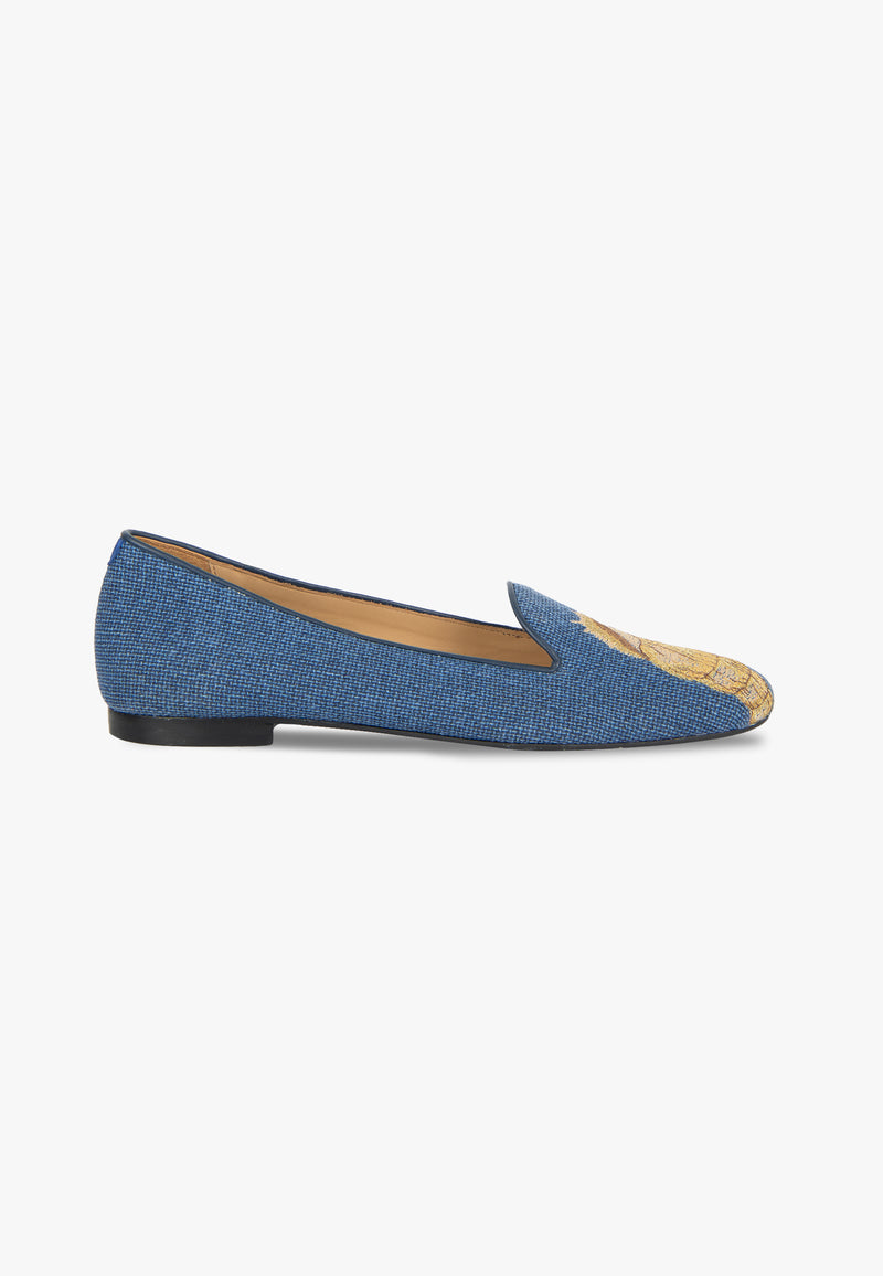 Pantuflas Shell - Azul - Mujer