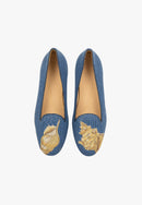 Pantuflas Shell - Azul - Mujer