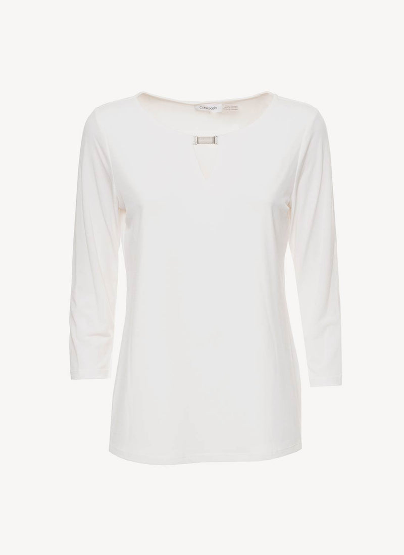 Calvin Klein - Chemisier - Blanc - Femme