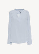 Calvin Klein - Blouse Manches Longues - Bleu - Femme