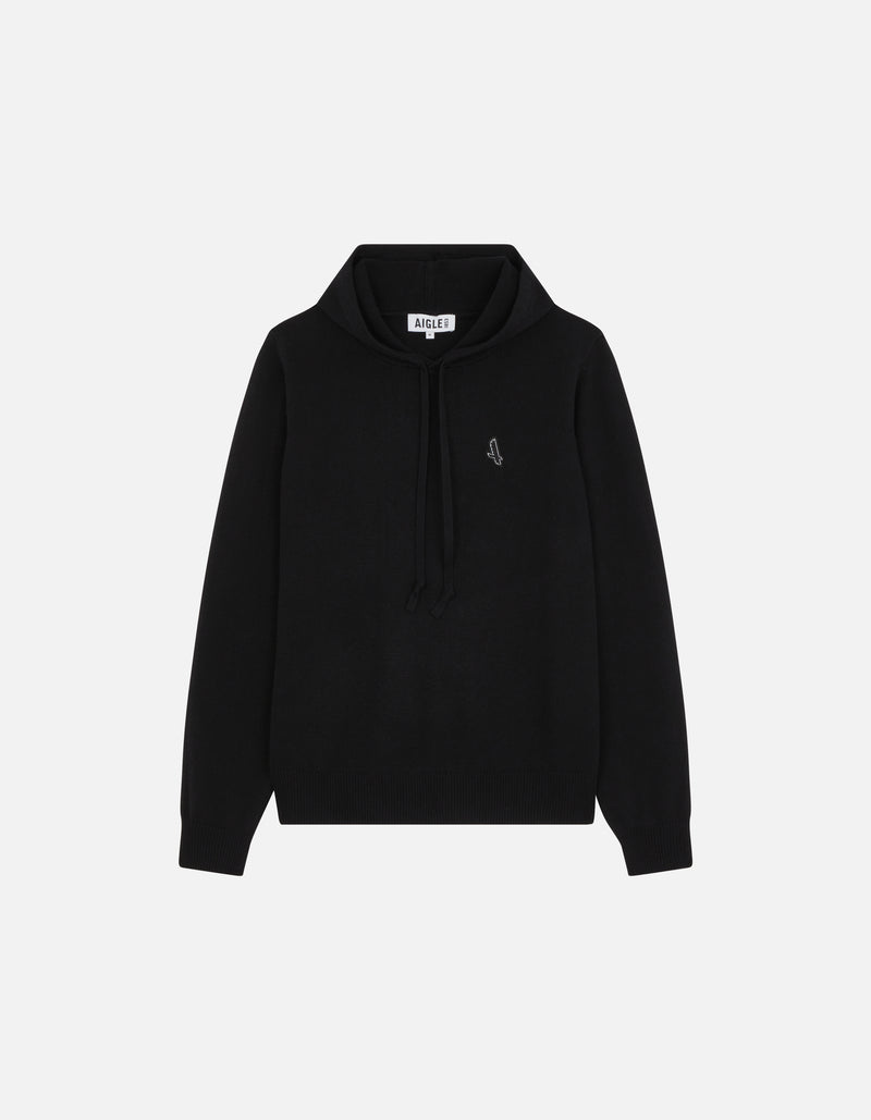 Pull À Capuche En Laine - Noir - Homme