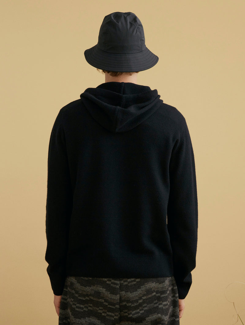 Pull À Capuche En Laine - Noir - Homme