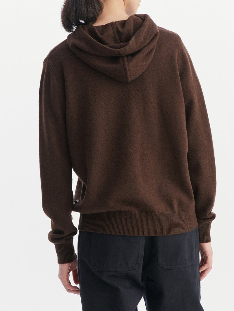 Pull À Capuche En Laine - Chocolat - Homme