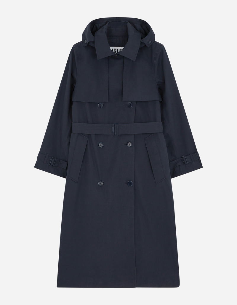 Manteau À Capuche - Bleu Marine - Femme