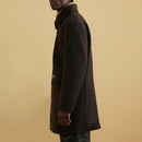 Manteau En Laine - Chocolat - Homme