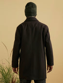 Manteau En Laine - Chocolat - Homme